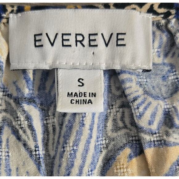 Evereve Caslon Print Ruffle Shoulder Dress Size Small - Picture 5 of 9